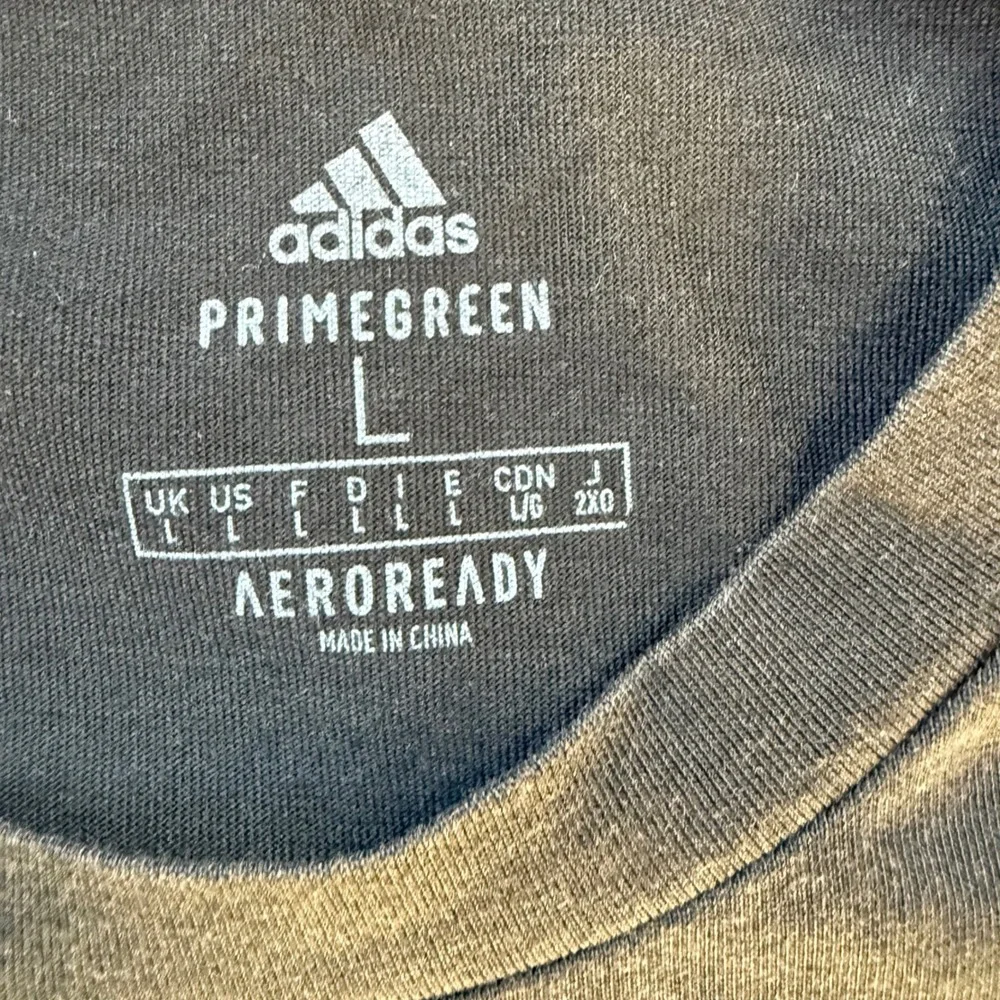 Adidas T-Shirt‎ Men Large Black Excellent Primegreen Aeroready Graphic GK3460